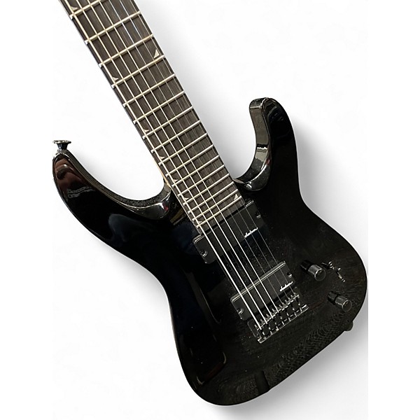Used Jackson JS22-7 Dinky 7 String Black Solid Body Electric Guitar