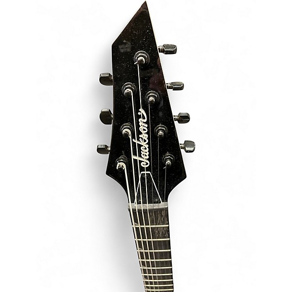 Used Jackson JS22-7 Dinky 7 String Black Solid Body Electric Guitar
