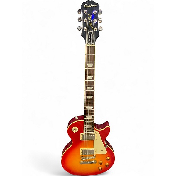 Used Epiphone Les Paul Standard Pro Cherry Sunburst Solid Body Electric Guitar