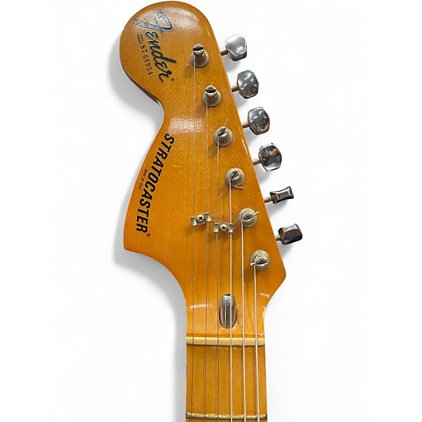 Vintage 1977 Fender Stratocaster Left Handed Natural Solid Body Electric Guitar