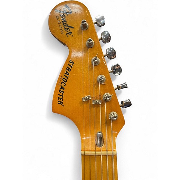 Vintage 1977 Fender Stratocaster Left Handed Natural Solid Body Electric Guitar