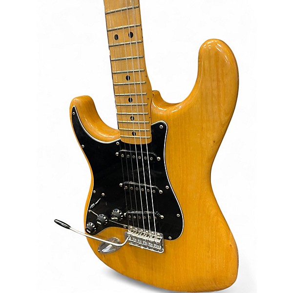 Vintage 1977 Fender Stratocaster Left Handed Natural Solid Body Electric Guitar