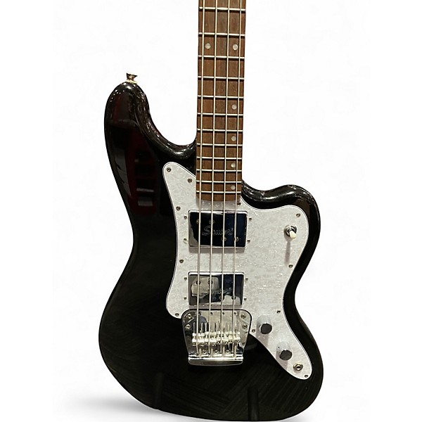 Used Squier Paranormal Rascal Metallic Black Electric Bass Guitar