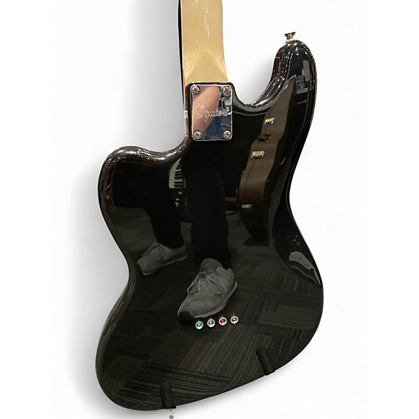 Used Squier Paranormal Rascal Metallic Black Electric Bass Guitar