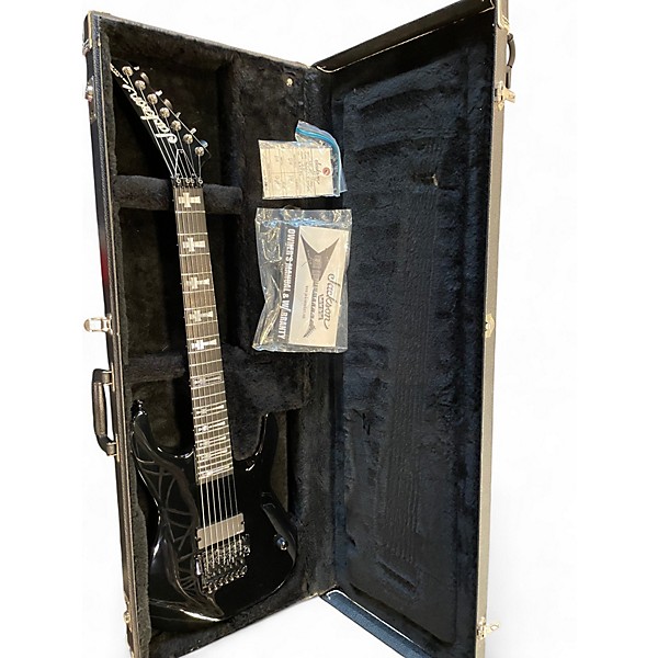 Used 2006 Jackson USA Custom Shop Soloist-7 Black Solid Body Electric Guitar