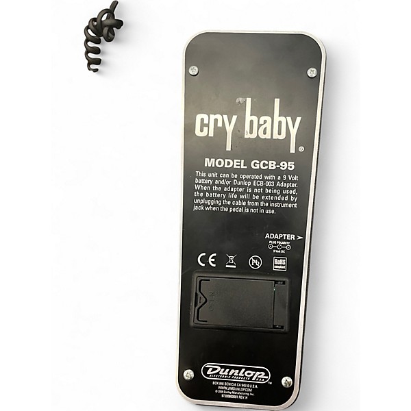Used Dunlop GCB95 Original Crybaby Wah Effect Pedal