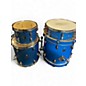 Used Ludwig 4 Piece BREAKBEATS BLUE SPARKLE Drum Kit thumbnail