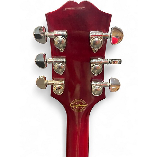 Used Epiphone Wildkat Crimson Red Trans Hollow Body Electric Guitar