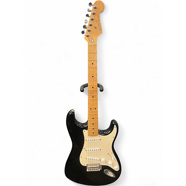 Used Fender STRATOCASTER Black Solid Body Electric Guitar