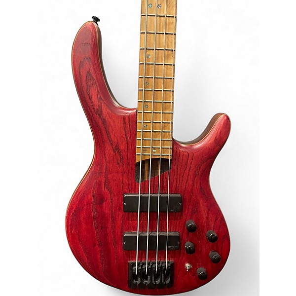 Used Cort B4 ELEMENT OPEN PORE RED Electric Bass Guitar