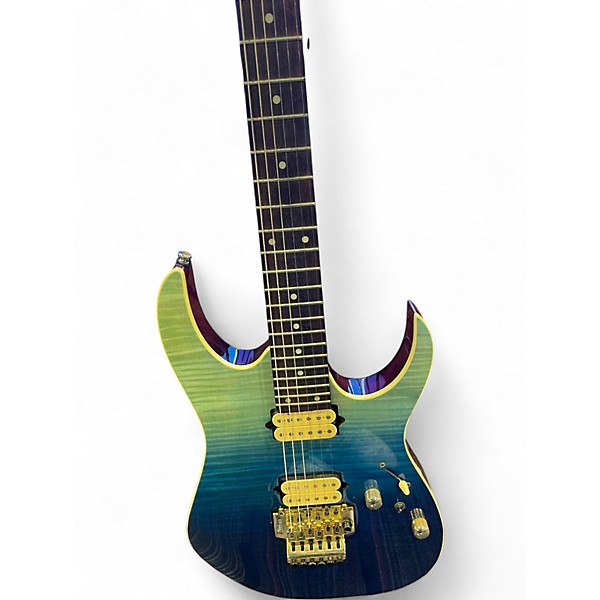 Used Ibanez RG420HPFM Coral Reef Gradation  Solid Body Electric Guitar