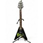 Used Schecter Guitar Research Monster Energy Flying V Black Solid Body Electric Guitar thumbnail