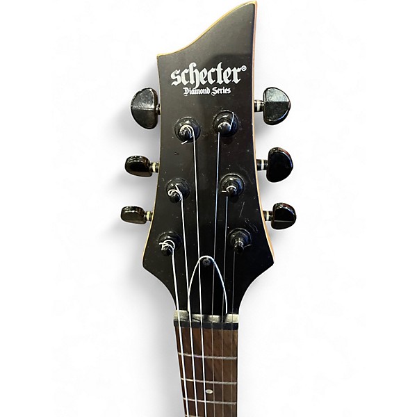 Used Schecter Guitar Research Monster Energy Flying V Black Solid Body Electric Guitar