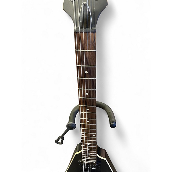 Used Schecter Guitar Research Monster Energy Flying V Black Solid Body Electric Guitar