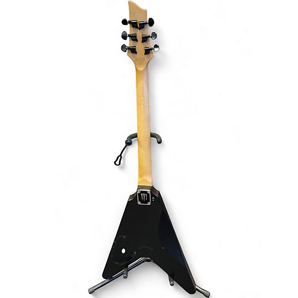 Used Schecter Guitar Research Monster Energy Flying V Black Solid Body Electric Guitar