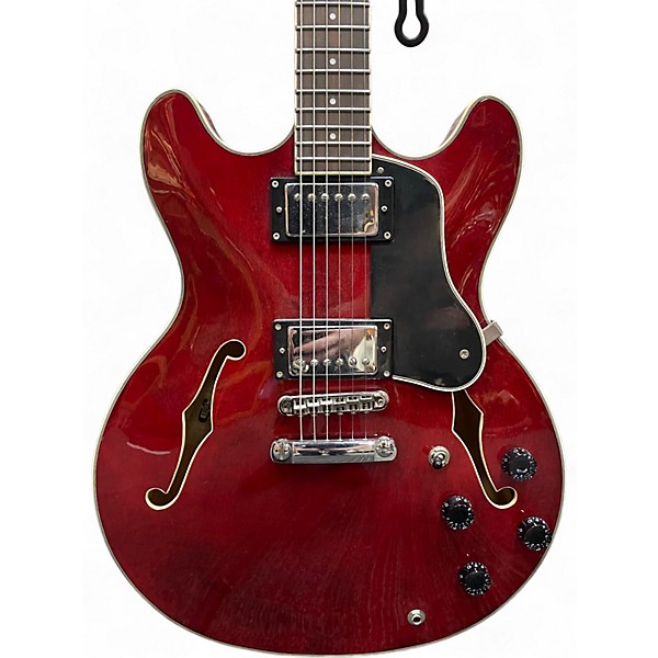 Used Alvarez AAT33/BGE Wine Red Hollow Body Electric Guitar