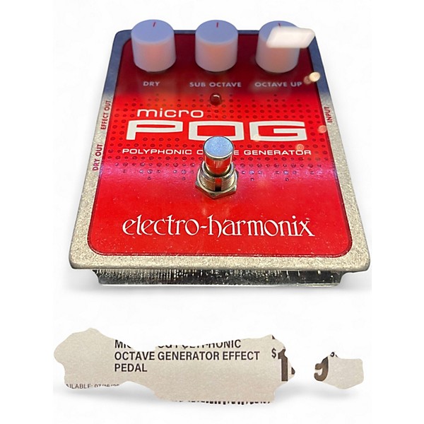 Used Electro-Harmonix Micro Pog Polyphonic Octave Generator Effect Pedal