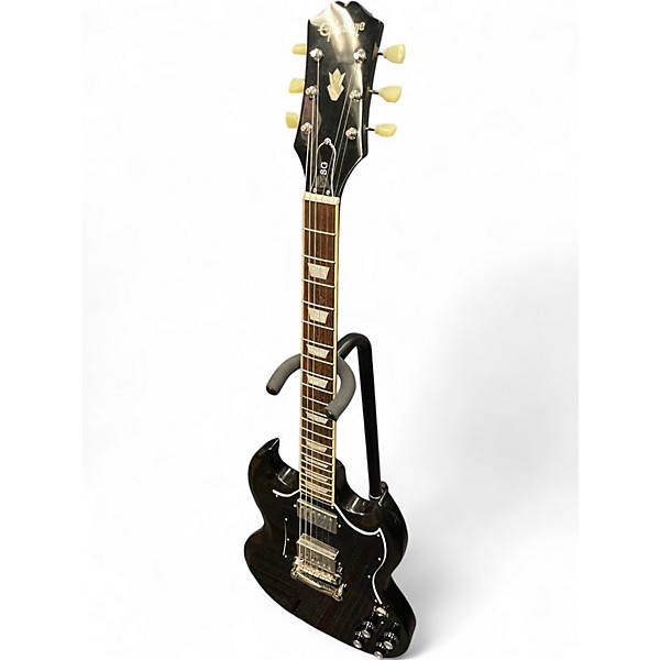 Used Epiphone SG TRADITIONAL PRO Metallic Black Solid Body Electric Guitar