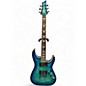 Used Schecter Guitar Research Omen Extreme 6 Ocean Blue Burst Solid Body Electric Guitar thumbnail