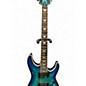 Used Schecter Guitar Research Omen Extreme 6 Ocean Blue Burst Solid Body Electric Guitar
