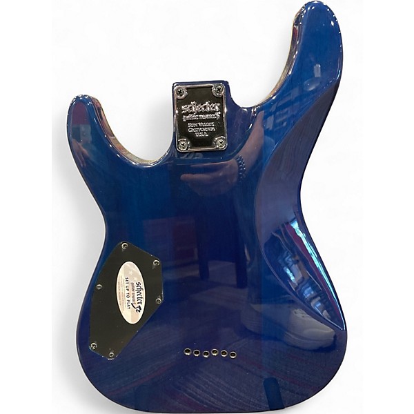 Used Schecter Guitar Research Omen Extreme 6 Ocean Blue Burst Solid Body Electric Guitar