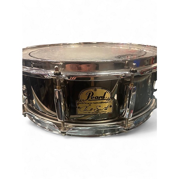 Used Pearl 14X6 Chad Smith Snare BLACK STAINLESS Drum