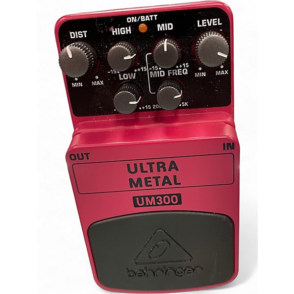 Used Behringer UM300 Ultra Metal Distortion Effect Pedal