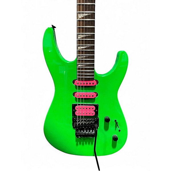 Used Jackson X Series Dinky DK3XR HSS Neon Green Solid Body Electric Guitar