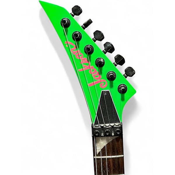 Used Jackson X Series Dinky DK3XR HSS Neon Green Solid Body Electric Guitar