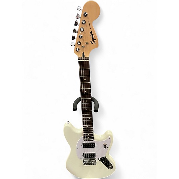 Used Squier Bullet Mustang HH White Solid Body Electric Guitar