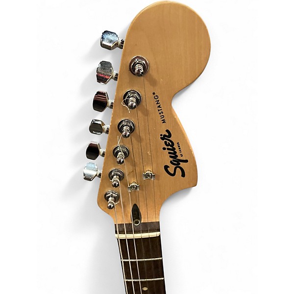 Used Squier Bullet Mustang HH White Solid Body Electric Guitar