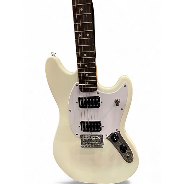 Used Squier Bullet Mustang HH White Solid Body Electric Guitar