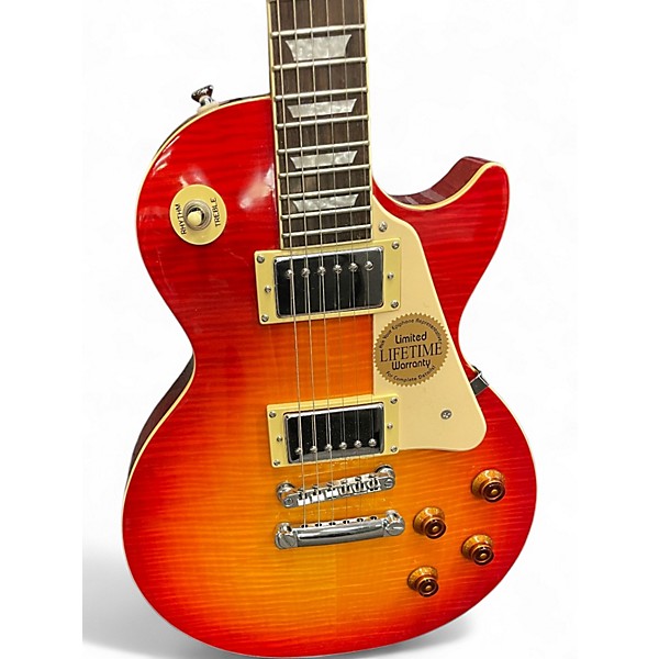 Used 2005 Epiphone Les Paul Standard NOS 2 Color Sunburst Solid Body Electric Guitar