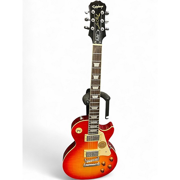 Used 2005 Epiphone Les Paul Standard NOS 2 Color Sunburst Solid Body Electric Guitar