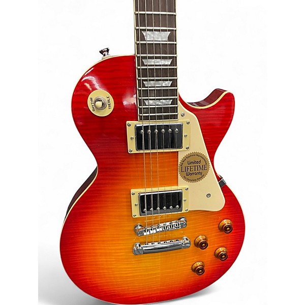 Used 2005 Epiphone Les Paul Standard NOS 2 Color Sunburst Solid Body Electric Guitar