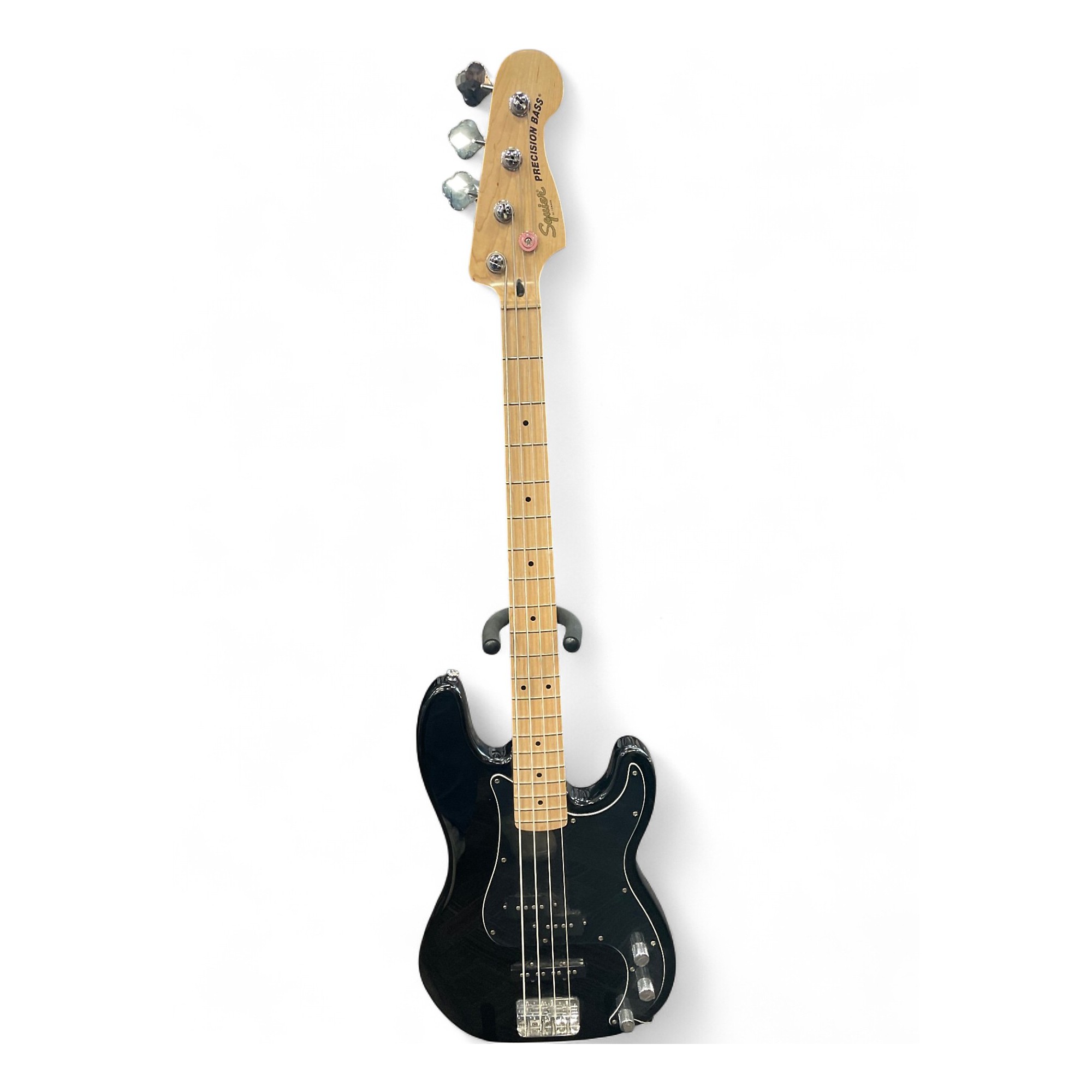 Used Squier Precision Bass Black Electric Bass Guitar Black