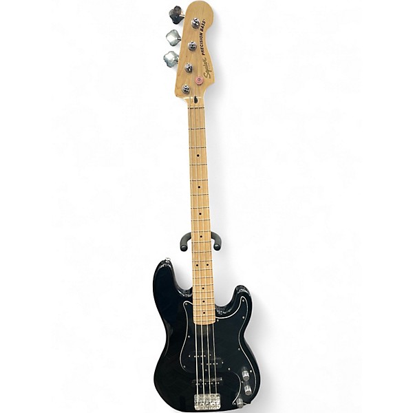 Used Squier Precision Bass Black Electric Bass Guitar