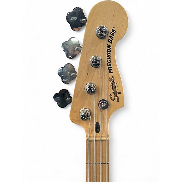 Used Squier Precision Bass Black Electric Bass Guitar