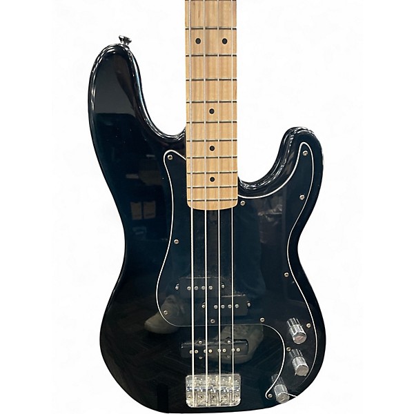 Used Squier Precision Bass Black Electric Bass Guitar