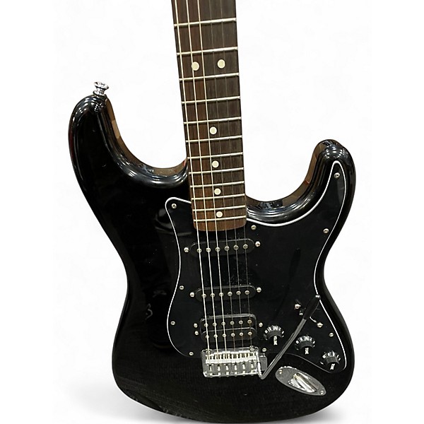 Used Fender Standard Stratocaster Black Solid Body Electric Guitar