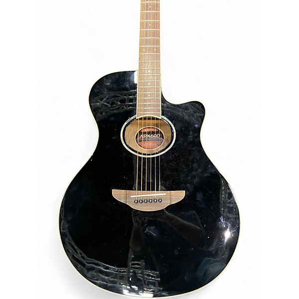 Used Yamaha APX600 Black Acoustic Electric Guitar