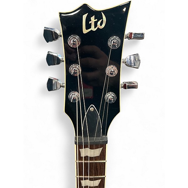 Used ESP LTD EC-401VF AMBER FLAME Solid Body Electric Guitar