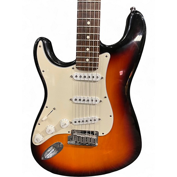 Used Fender American Standard Stratocaster Left Handed 2 Color Sunburst Electric Guitar