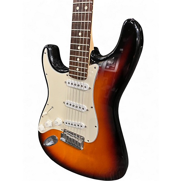 Used Fender American Standard Stratocaster Left Handed 2 Color Sunburst Electric Guitar