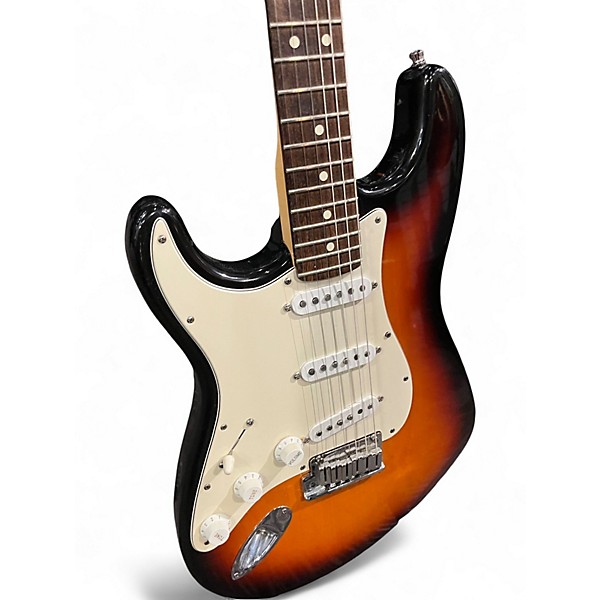 Used Fender American Standard Stratocaster Left Handed 2 Color Sunburst Electric Guitar