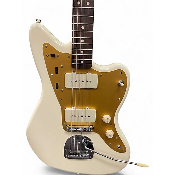 Used Squier J Mascis Jazzmaster Vintage White Solid Body Electric Guitar