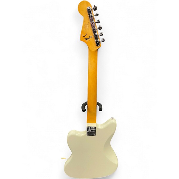 Used Squier J Mascis Jazzmaster Vintage White Solid Body Electric Guitar