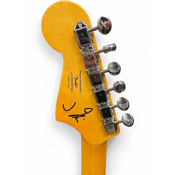 Used Squier J Mascis Jazzmaster Vintage White Solid Body Electric Guitar