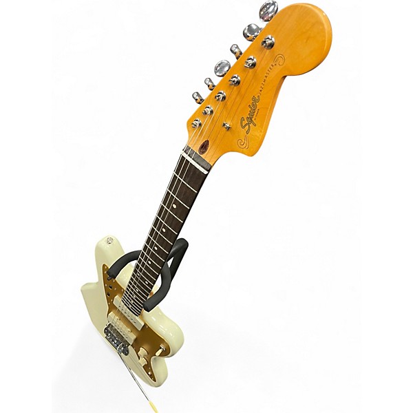 Used Squier J Mascis Jazzmaster Vintage White Solid Body Electric Guitar