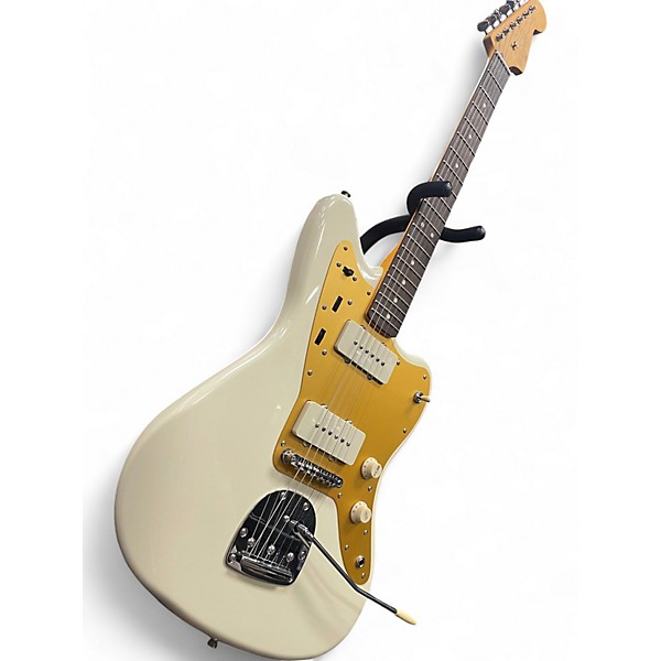 Used Squier J Mascis Jazzmaster Vintage White Solid Body Electric Guitar